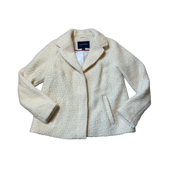 Land's End Textured Wool Blend Jacket/Coat, size Women's 8 - Picture 1 of 9